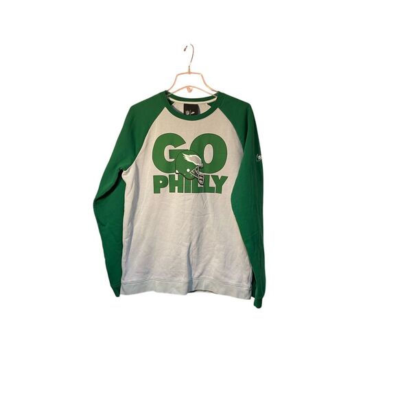Nike Go Philly men’s NFL pullover green and gray sweatshirt size large - Picture 1 of 5